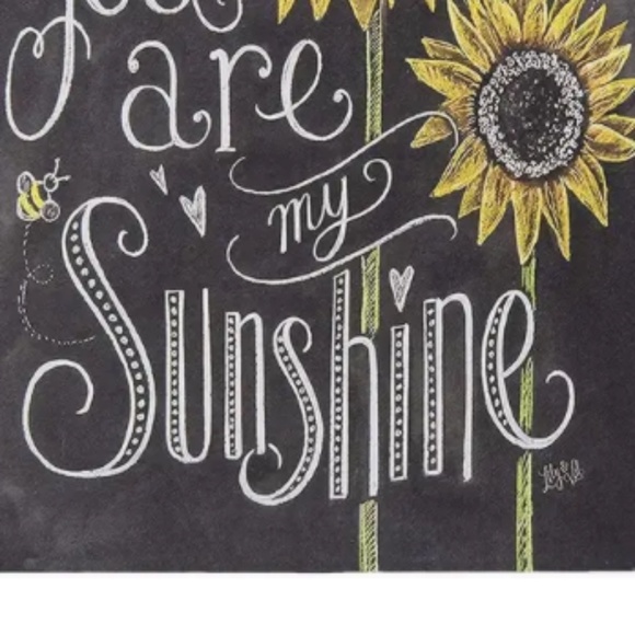 NEW YOU ARE MY SUNSHINE SUNFLOWERS & BEES METAL TIN SIGN 8" X 12" FARMHOUSE WALL - Picture 6 of 6